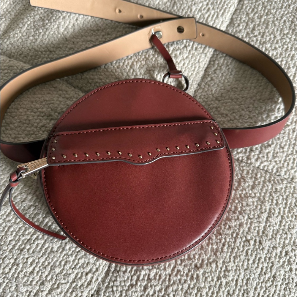 Rebecca Minkoff brown Leather Circle Crossbody Bag